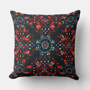 Cojín Decorativo Algunas piedras en cuero quemado es lo que parece