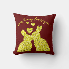 COJÍN DECORATIVO ALGUNOS BUNNY TE AMAN