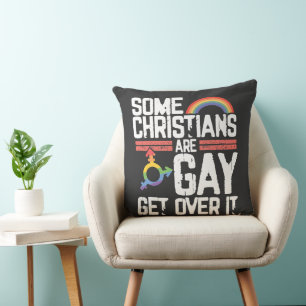 Cojín Decorativo  Algunos cristianos son gays, supérenlo