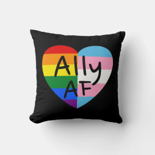 Cojín Decorativo Aliado AF III - Bandera LGBTQ Orgullo Gay Transgén