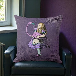 Cojín Decorativo Alice Oscura Rústica Púrpura Profundo
