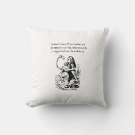 Cojín Decorativo Alice, seis cosas imposibles