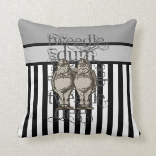 Cojín Decorativo Alicia en el país de las maravillas Tweedledum y