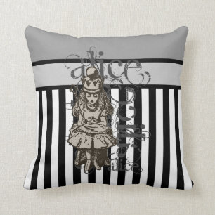 Cojín Decorativo Alicia en Grunge de la reina Alicia del país de