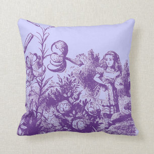 Cojín Decorativo Alicia vintage en el país de las maravillas