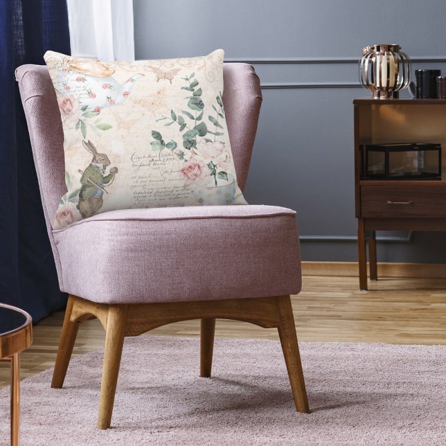 Cojín Decorativo Alicia Vintage En La Decoración Del Collage De Won (Subido por el creador)