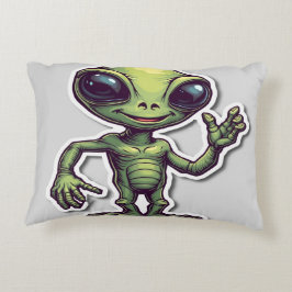 Cojín Decorativo Alien divertido - caprichoso y juguetón