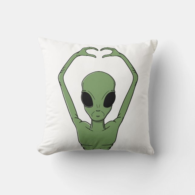 Cojín Decorativo Alien Heart Pose (Anverso)