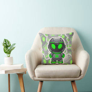 Cojín Decorativo Alien Robótico