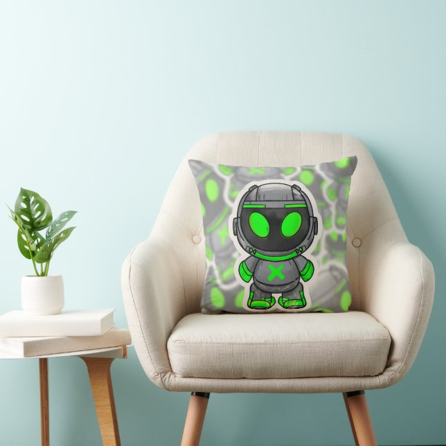 Cojín Decorativo Alien Robótico (Silla)