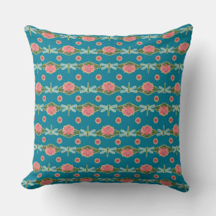 Cojín Decorativo Alilis de agua rosada y moscas de dragas Pillow, C