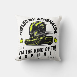 Cojín Decorativo Alimentado por Adrenaline - Diseño dinámico audaz
