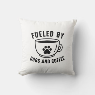Cojín Decorativo Alimentado Por Perros Y Café