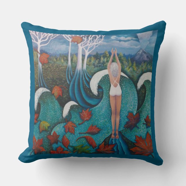 Cojín Decorativo Alineándose con la Luna (Anverso)