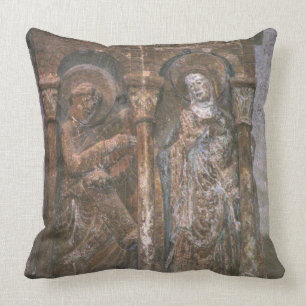 Cojín Decorativo Alivio de un capital que representa el anuncio (