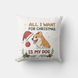 Cojín Decorativo All I Want for Christmas Is My Dog Art