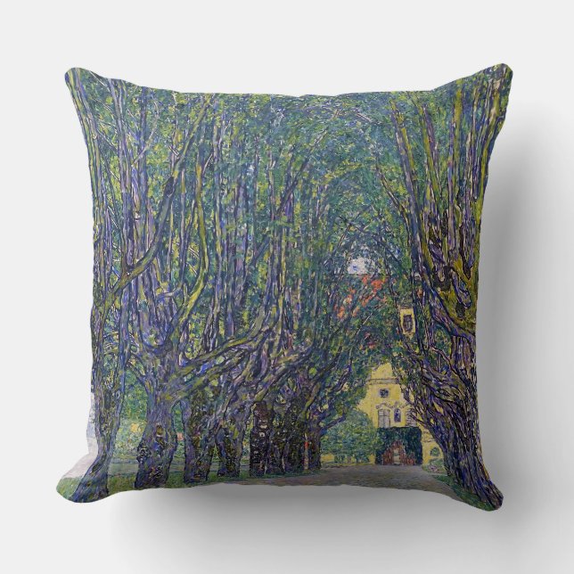 Cojín Decorativo Allee en Schloss Kammer, Gustav Klimt (Anverso)