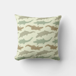 Cojín Decorativo Alligadores de camo Guay - patrón sin fisuras.
