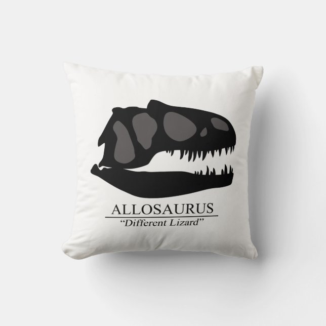 Cojín Decorativo Allosaurus Skull (Anverso)