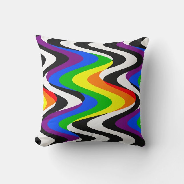 Cojín Decorativo Ally Support Pride Flag (Anverso)