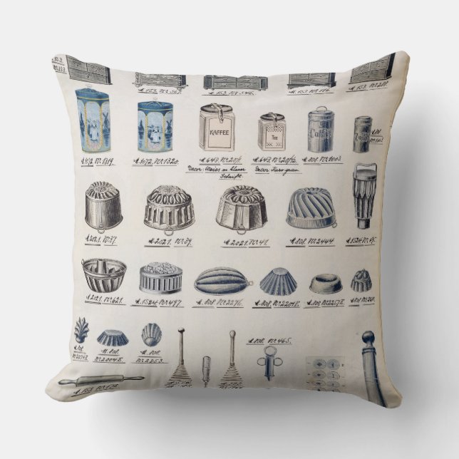 Cojín Decorativo Almacenamiento y utensilios de la cocina de un (Anverso)