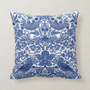 Cojín Decorativo Almácigos Pájaros China Azul