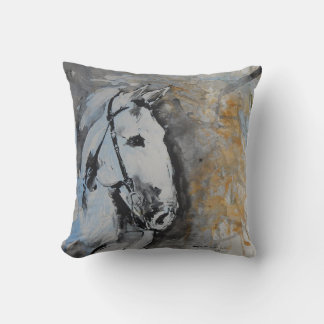 Cojín Decorativo Almofada Cavalo em Aquarela
