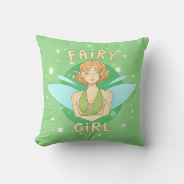 Cojín Decorativo almofada fada, fairy girl (Anverso)