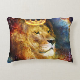 Cojín Decorativo Almofada Retangular Leão de Judá Cósmico