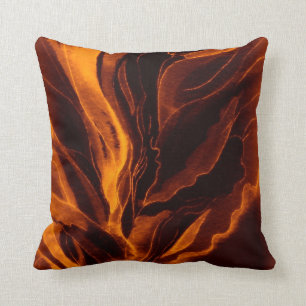 Cojín Decorativo Almohada--Amapolas anaranjadas gigantes