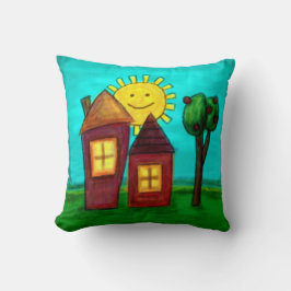 Cojín Decorativo Almohada, Casas Felices