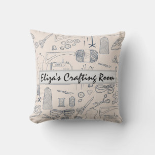 Cojín Decorativo Almohada/Cojín para la Sala de manualidades. Texto