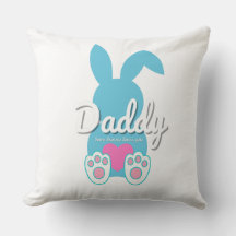 Almohada de conejito Daddy – Regalo de Pascua par