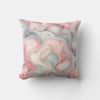 Cojín Decorativo “Almohada decorativa abstracta rosa y gris