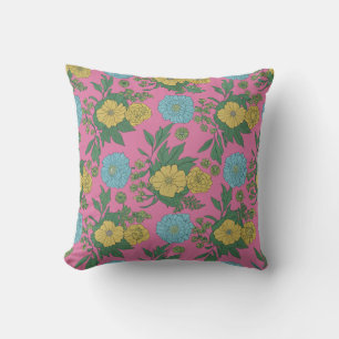 Cojín Decorativo "Almohada Decorativa Floral Rosa