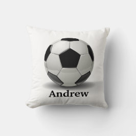 Cojín Decorativo ¡Almohada del fútbol - personalícela!