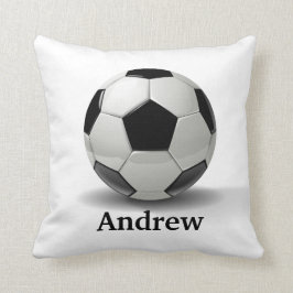 Cojín Decorativo ¡Almohada del fútbol - personalícela!