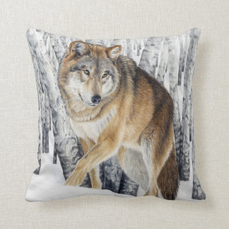 Cojín Decorativo ¡Almohada del lobo - bilateral!