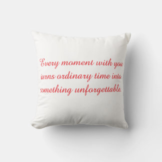 Cojín Decorativo Almohada, en línea romántica