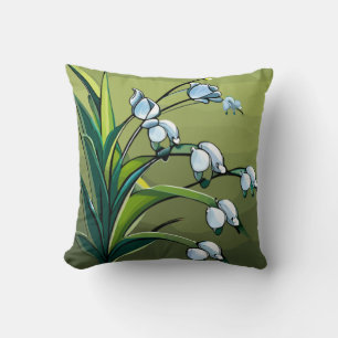 Cojín Decorativo almohada: Encantadora Lily: Delicado Baile de Prim