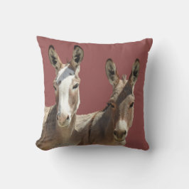 Cojín Decorativo Almohada, fauna, burros, Omán, Arizona