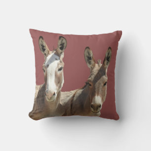Cojín Decorativo Almohada, fauna, burros, Omán, Arizona