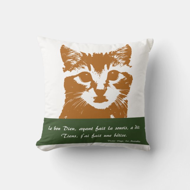 Cojín Decorativo Almohada: Le Chat (Anverso)