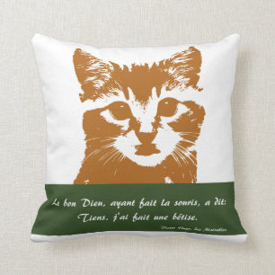 Cojín Decorativo Almohada: Le Chat