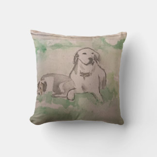 Cojín Decorativo Almohada, perrito recuperador y perrito