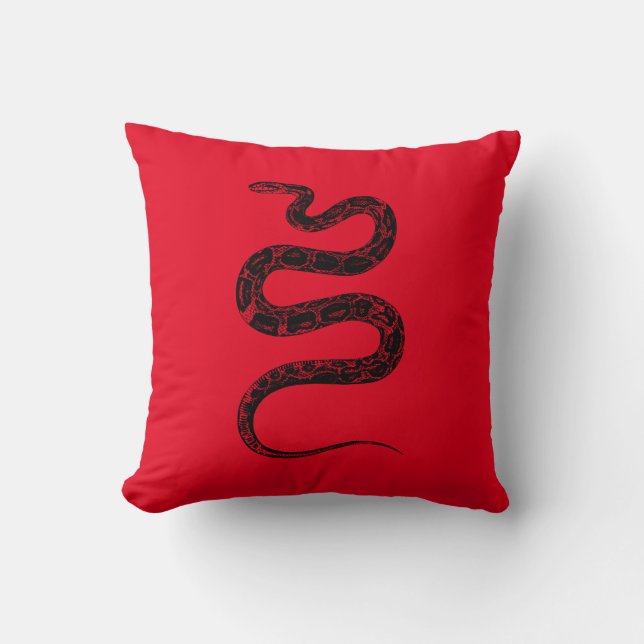 Cojín Decorativo ¡Almohada sagrada de la serpiente! (Anverso)