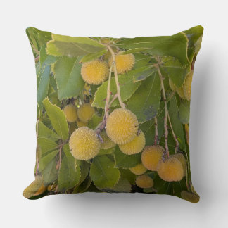 Cojín Decorativo Almohada-Serie Floral Fresa Árbol Fruta-Almohada