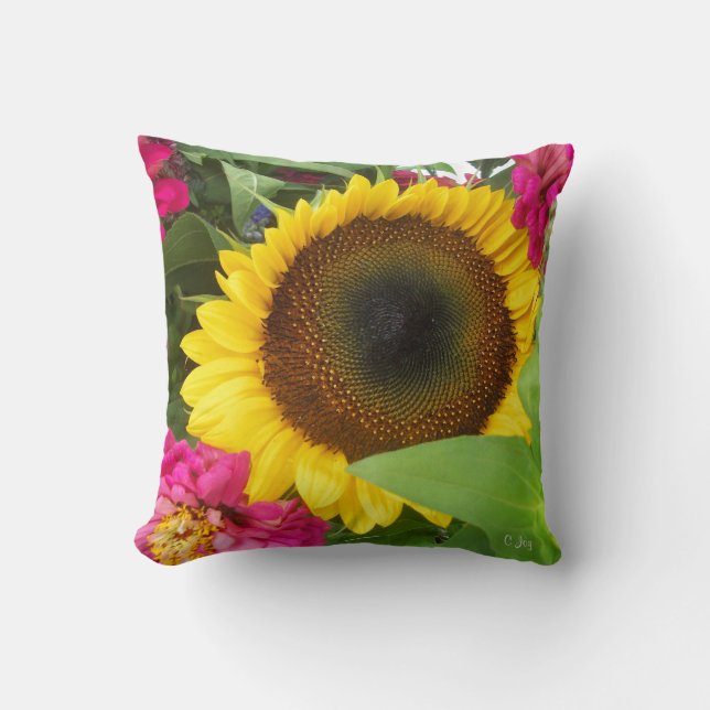 Cojín Decorativo Almohada: Sunflower_ (Anverso)