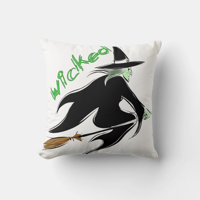 Cojín Decorativo ¡Almohada traviesa de la bruja! (Anverso)