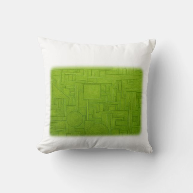 Cojín Decorativo ¡Almohada verde con clase! (Anverso)